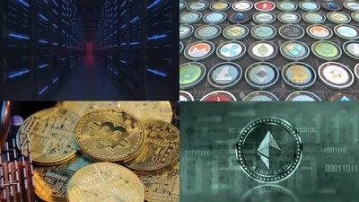 Efficient crypto mining farm with optimized power and cooling systems