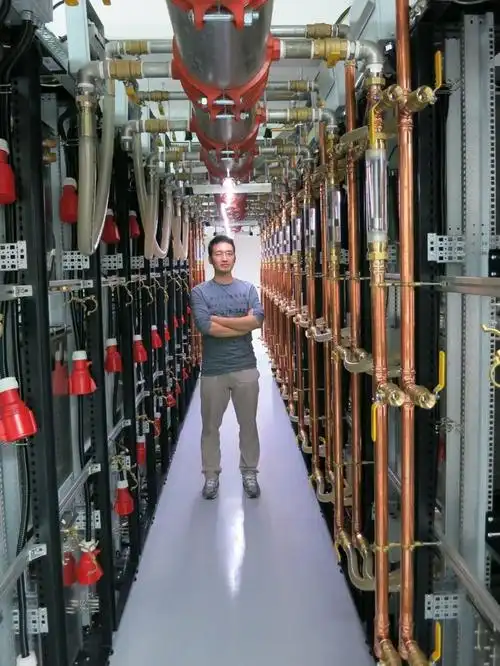 Large-scale crypto mining farm using advanced ASIC miners in the US