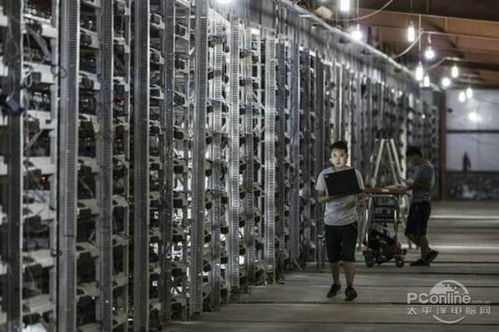 A powerful mining rig in operation