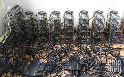 An overview of a sophisticated mining rig setup, highlighting components for optimal cryptocurrency mining