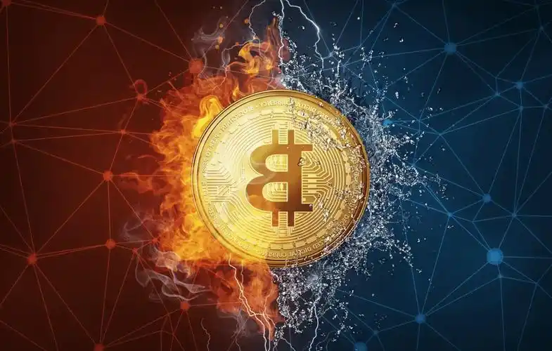 A close-up of a Bitcoin block being mined, symbolizing the high-stakes efficiency of top German machines